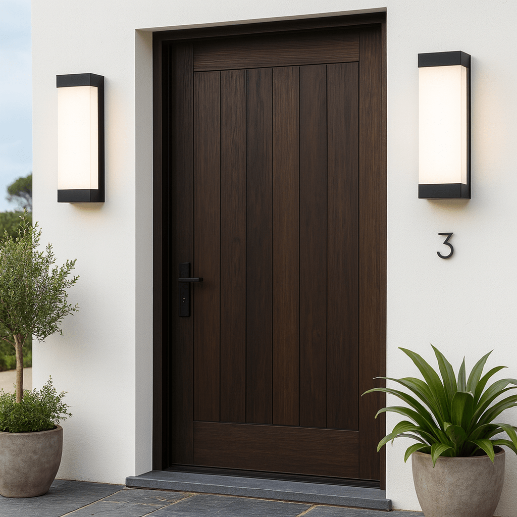 Matte Black LED Outdoor Wall Light IP54