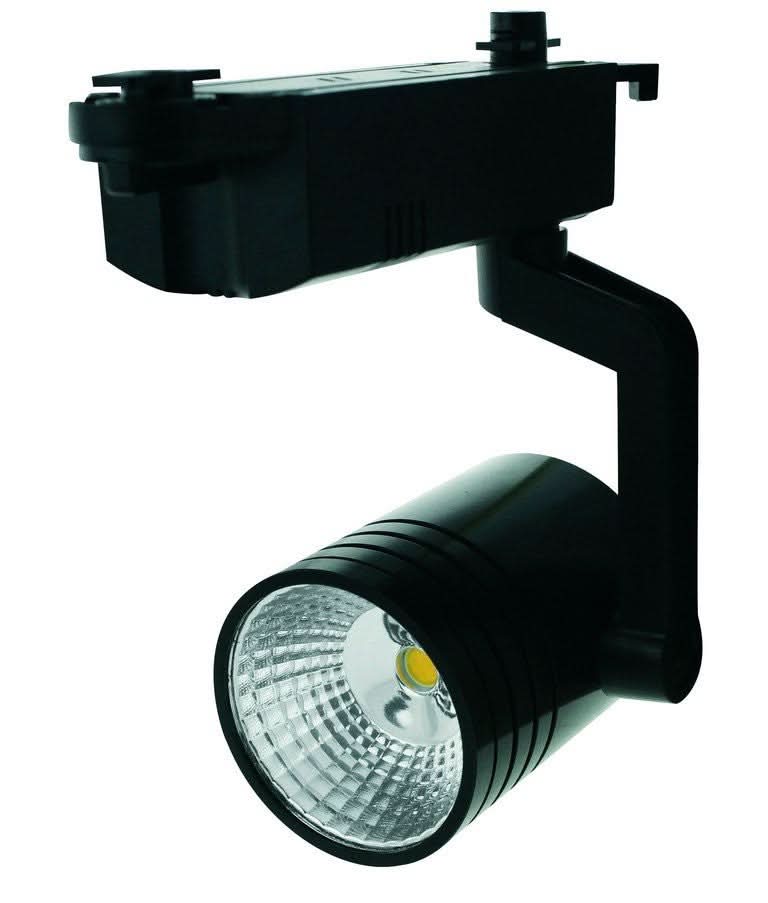 LED Track Light - 12W / Warm White (3000K) / Black
