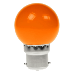 1W Golf Ball LED Bulb (B22) - Orange