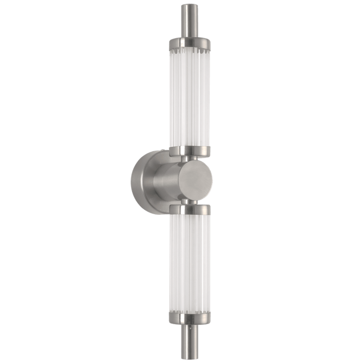 12W 3CCT satin chrome LED wall light, transparent background, 1254 × 1254