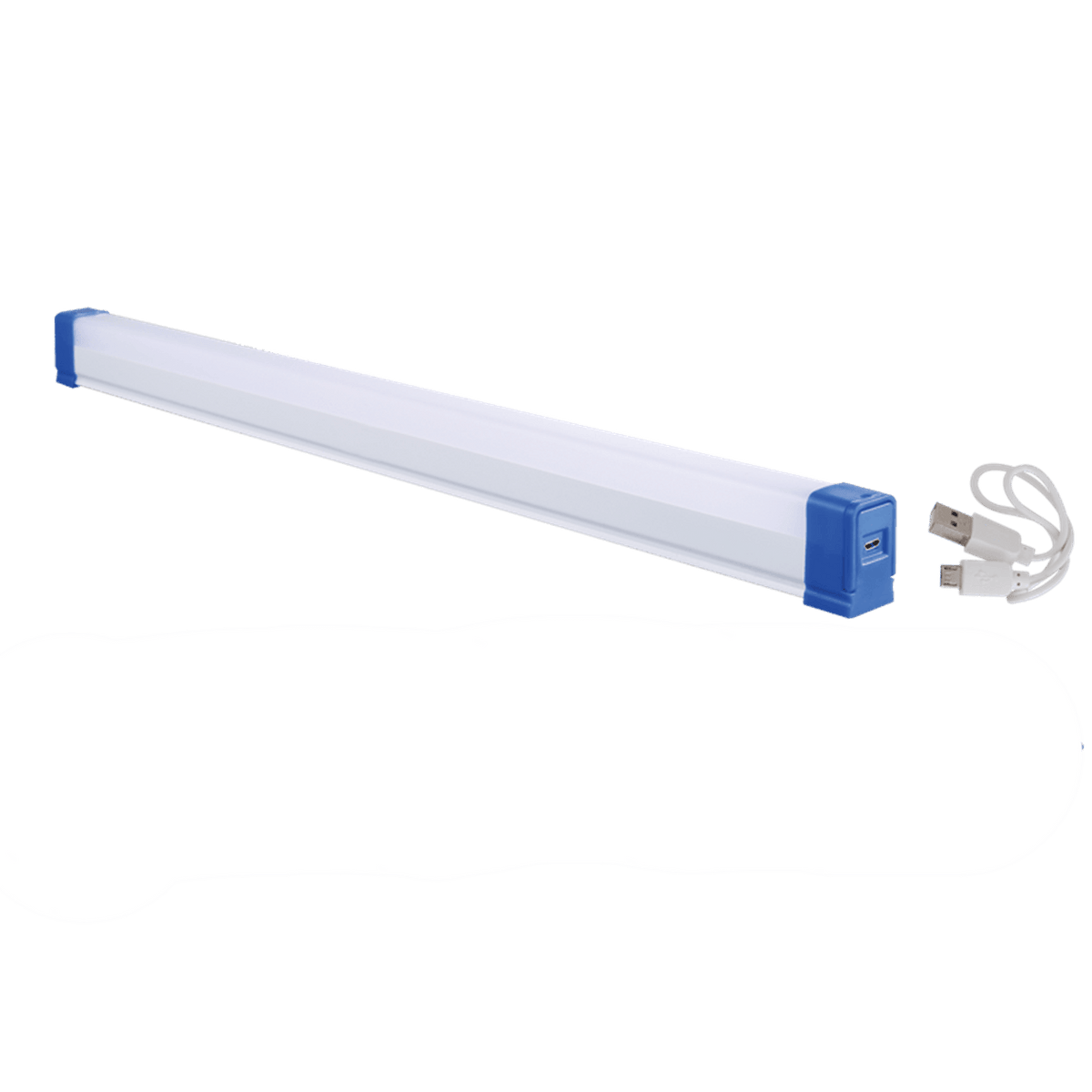 12W Portable Emergency LED Lamp with USB Charging - 520mm, transparent background, 1254 x 1254