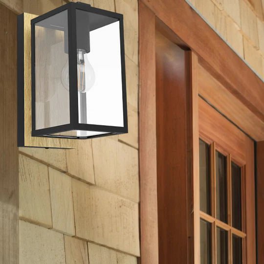 Budrone Black Outdoor Wall Light IP44