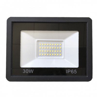 30W Black LED Floodlight Outdoor IP65 6000K