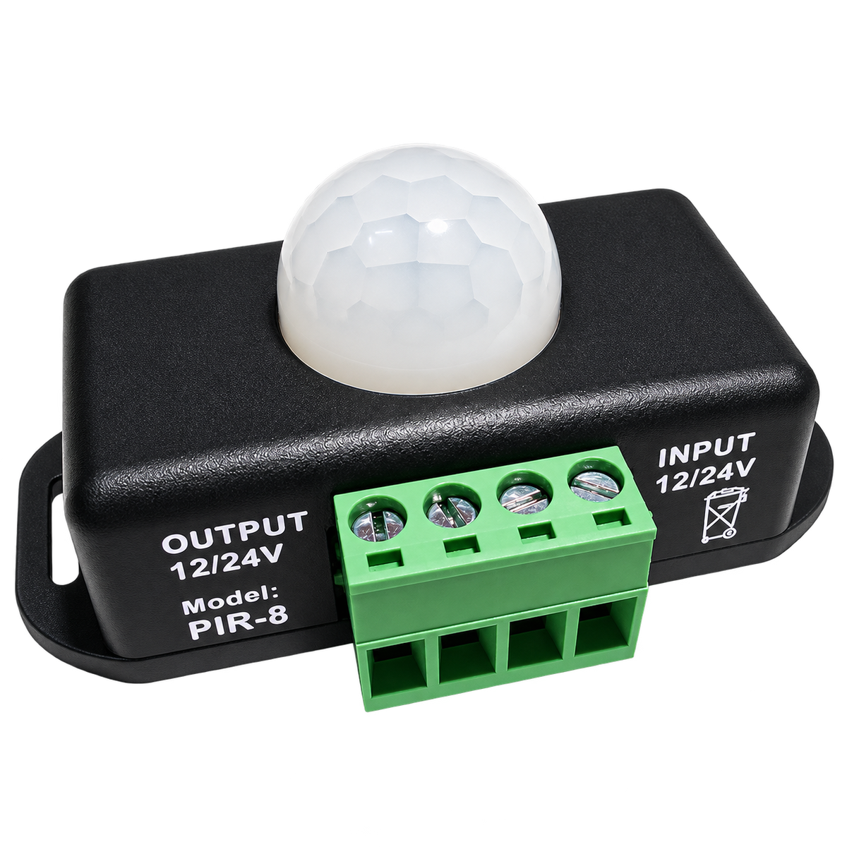 12Vdc PIR Motion Sensor (adjustable time) - transparent background, 1254×1254