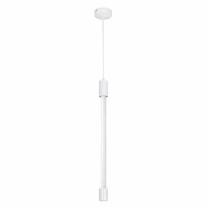 White pendant light on a white background