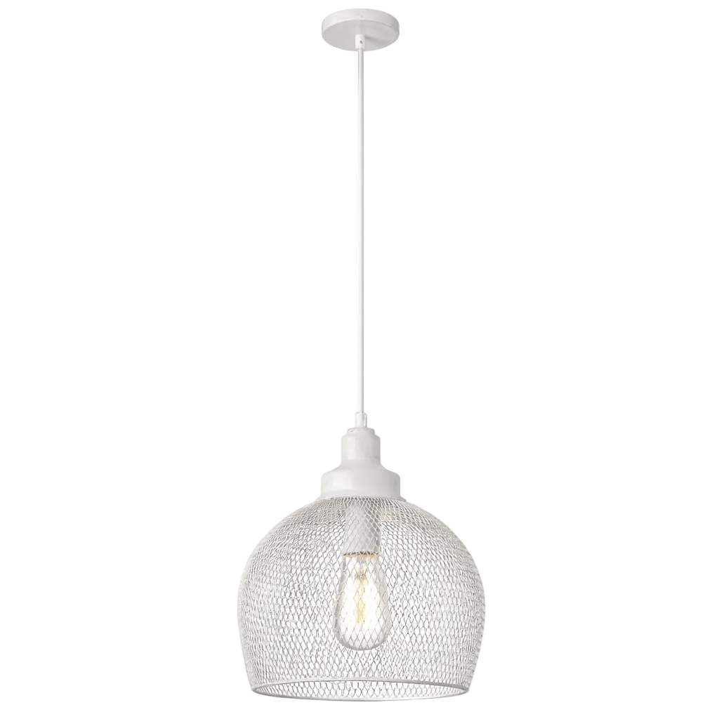 Metal Pendant French White PEN208