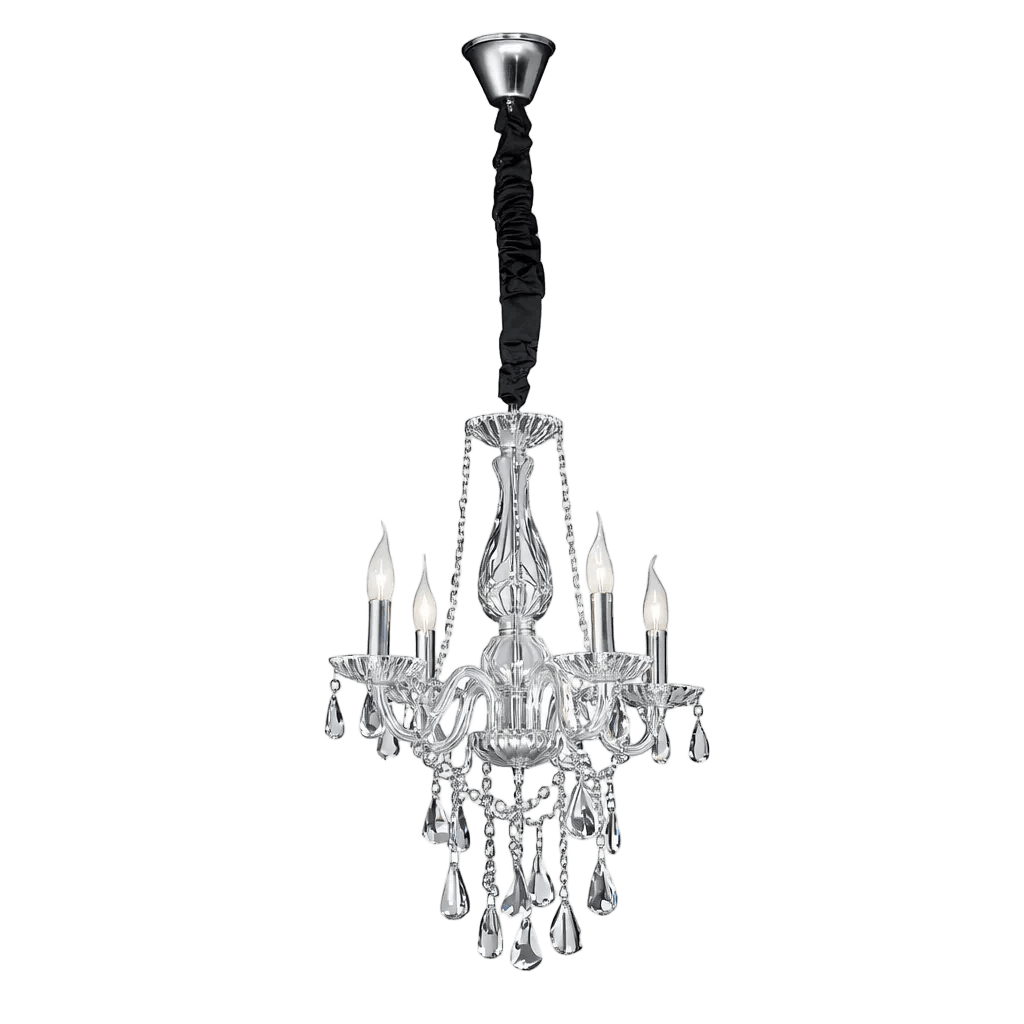 Clear Crystal 4 Arm Chandelier