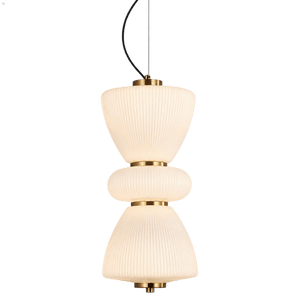 Eclair 1 Pendant Light - 15W, Black, White – transparent background
