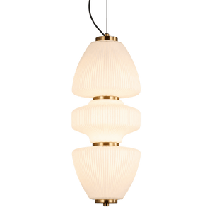 Eclair 2 Pendant Light - 18W, Black, White – transparent background