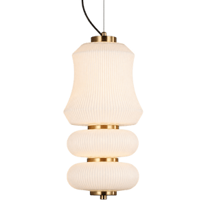 Eclair 3 Pendant Light - 15W, Black, White – transparent background