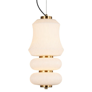 Eclair 3 Pendant Light - 15W, Black, White – white background