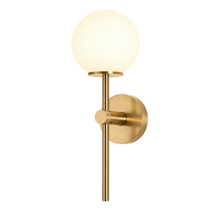 Gem Brass Wall Light - G9, IP44 – transparent background