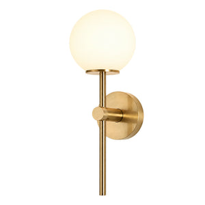 Gem Brass Wall Light - G9, IP44 – white background