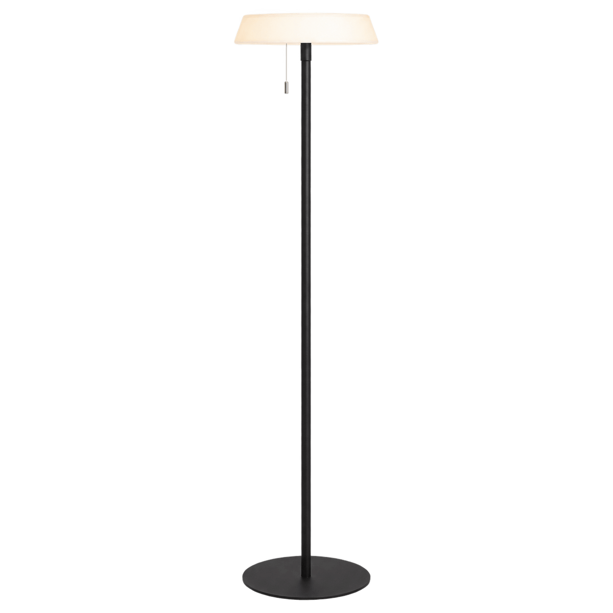 Solaro - Floor Floor Lamp - 3W, Black/Opal – transparent background