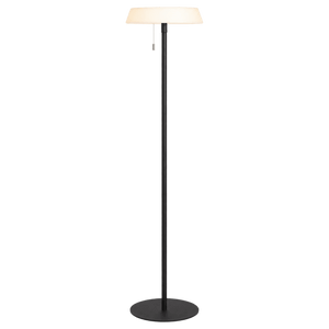 Solaro - Floor Floor Lamp - 3W, Black/Opal – transparent background
