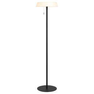 Solaro - Floor Floor Lamp - 3W, Black/Opal – white background