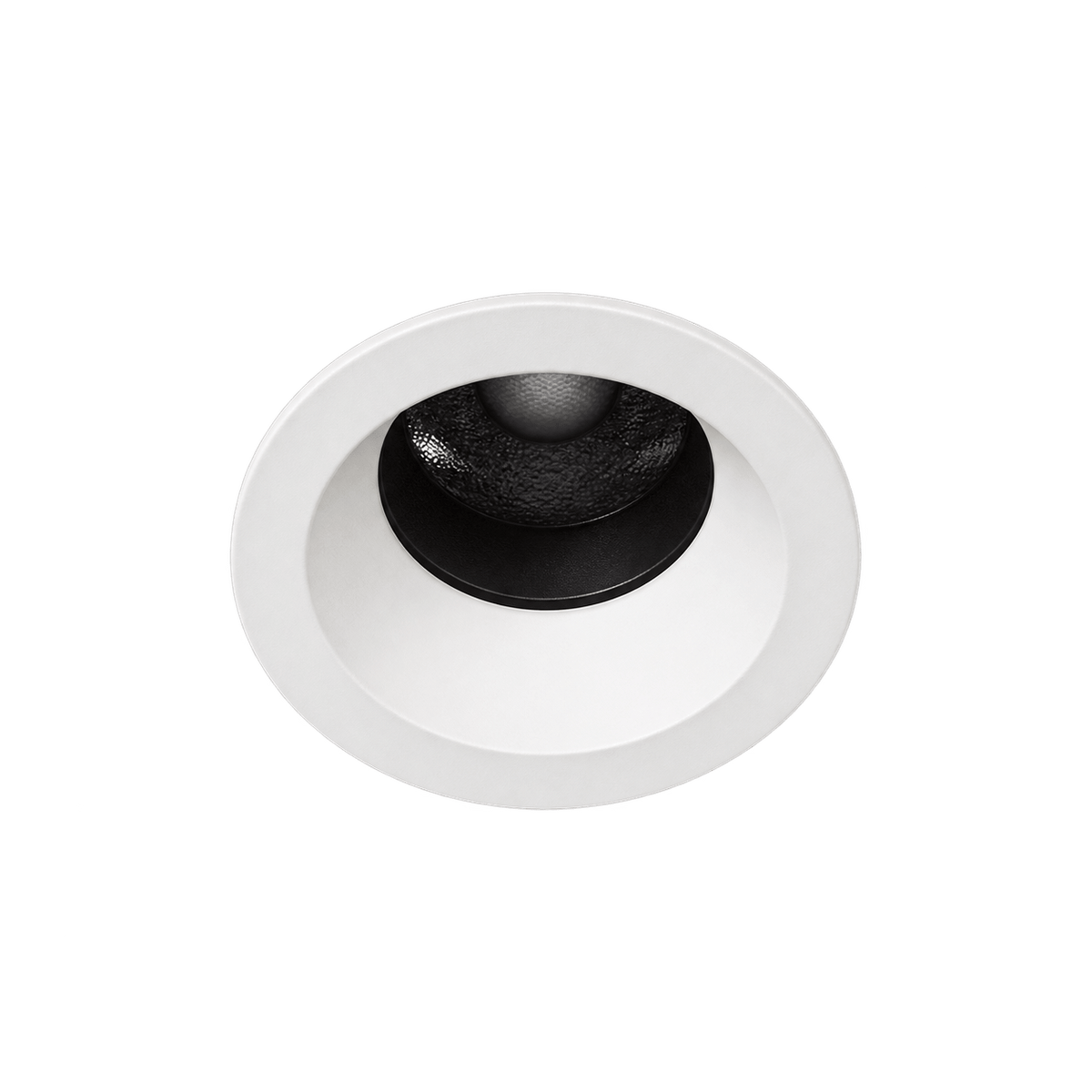 Axion 45 Fixed Recessed Downlight - 3CCT, White – transparent background