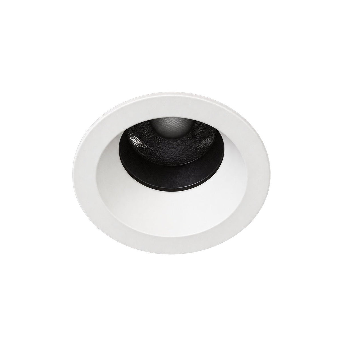Axion 45 Fixed Recessed Downlight - 3CCT, White – white background
