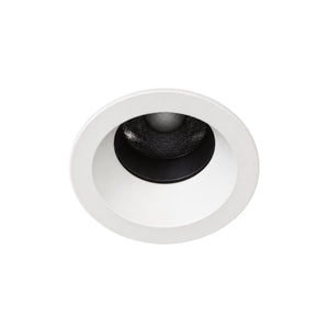 Axion 45 Fixed Recessed Downlight - 3CCT, White – white background