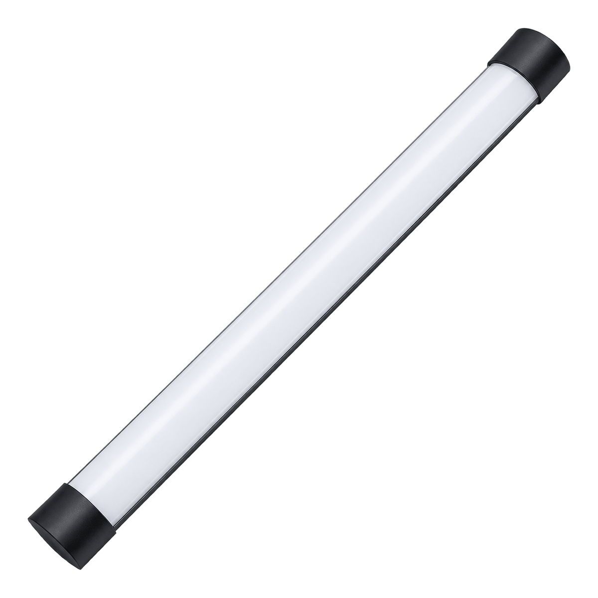 Black 18W 3CCT LED Batten - 600mm - transparent background