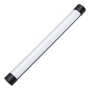 Black 18W 3CCT LED Batten - 600mm - transparent background