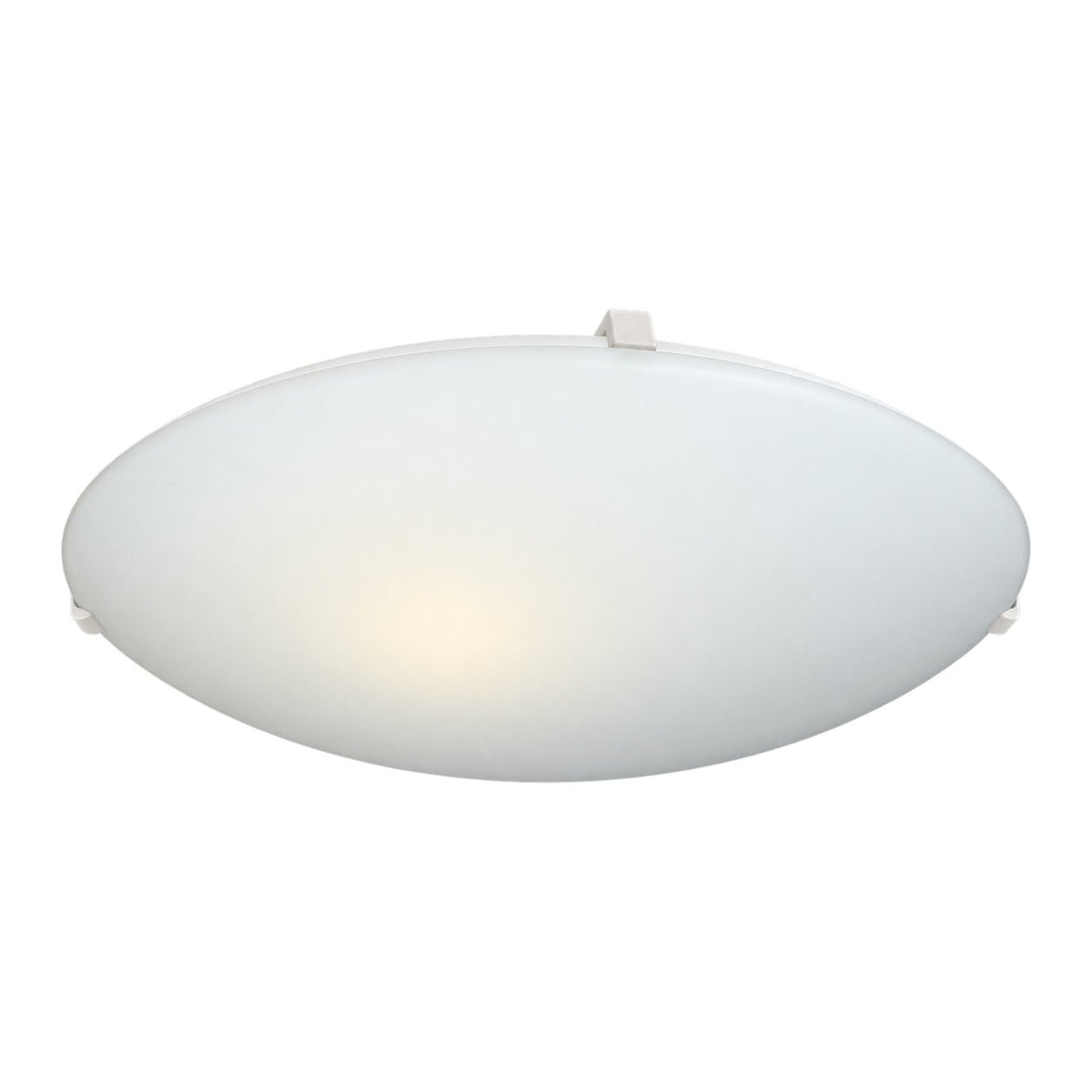 White Opal Glass E27 Ceiling Light - 250mm - white background