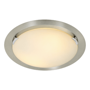 ***Ura Ceiling Light Satin Chrome E27 2X60W - transparent background