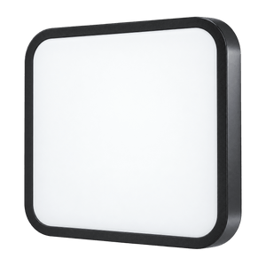 Black 18W 3CCT LED Square Ceiling Light - 290mm - transparent background
