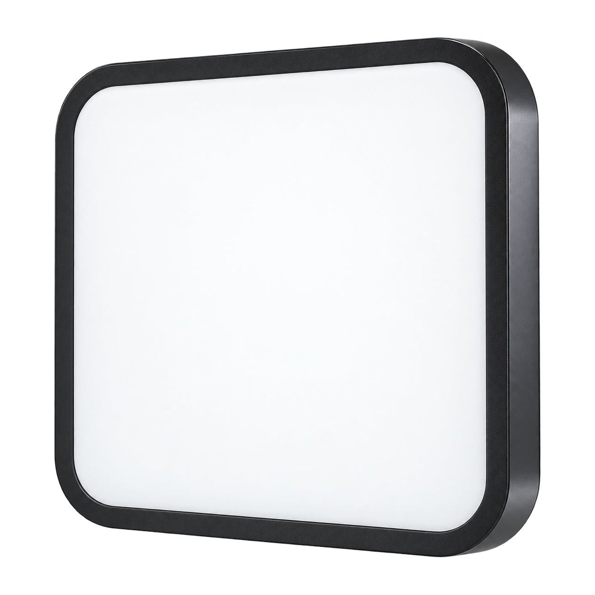 Black 18W 3CCT LED Square Ceiling Light - 290mm - white background