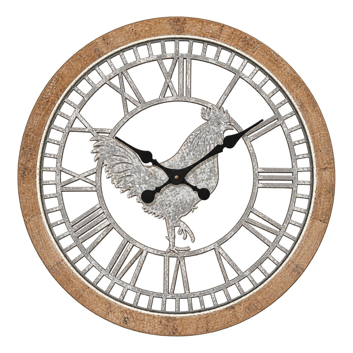 Wall Clock - Rooster - white background