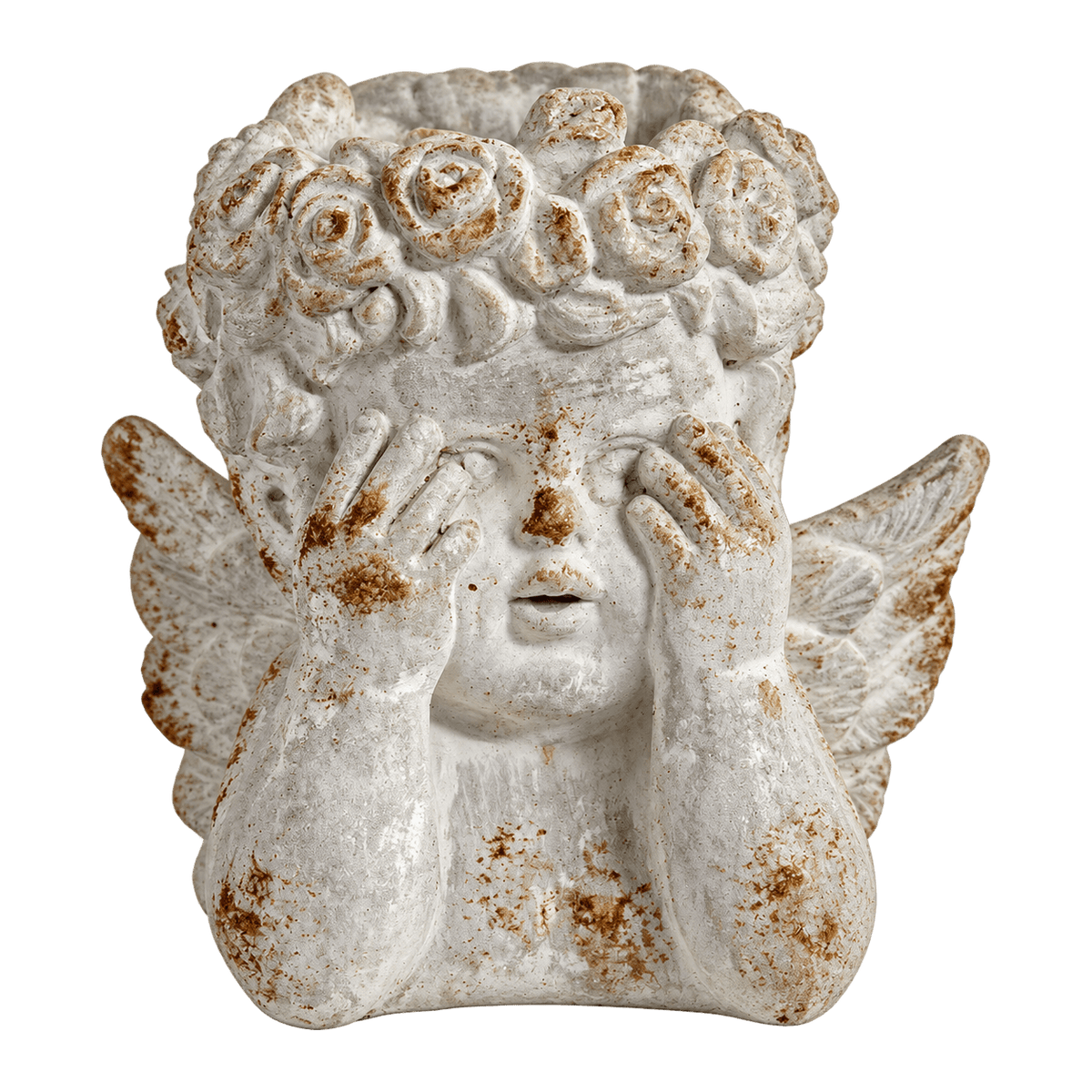 Large Ceramic See No Evil Cupido - transparent background