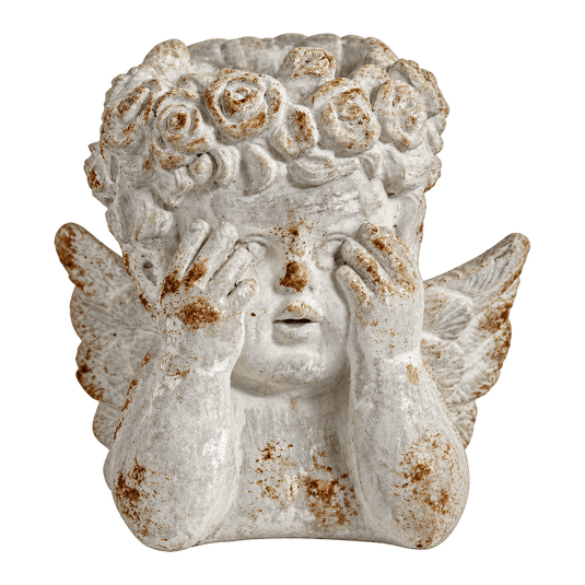 Large Ceramic See No Evil Cupido - transparent background