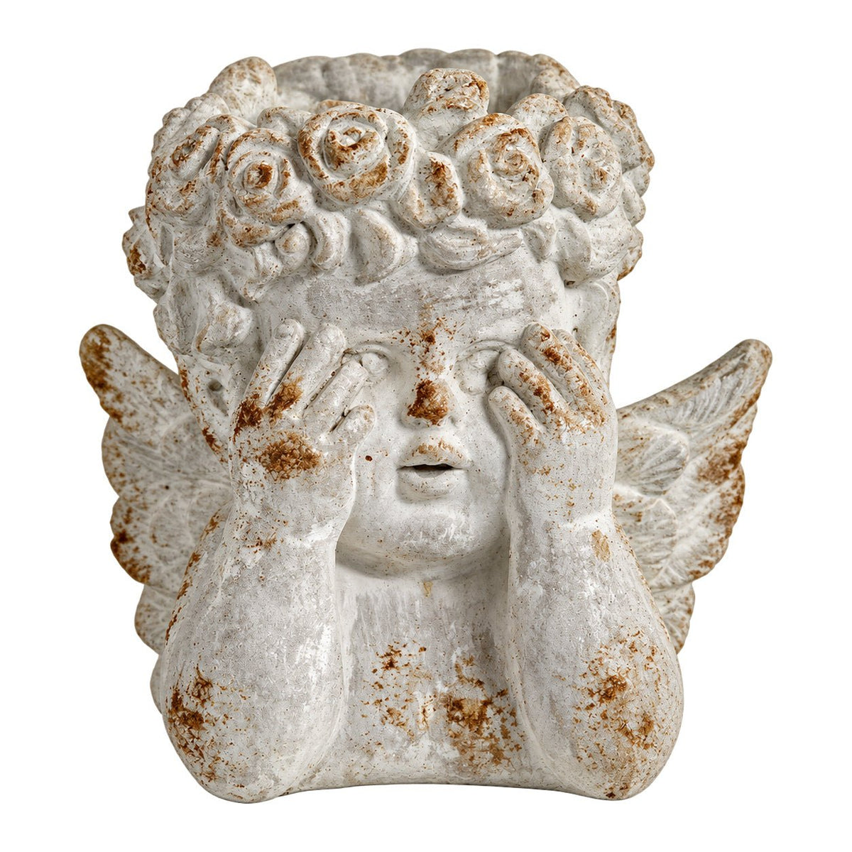 Large Ceramic See No Evil Cupido - white background