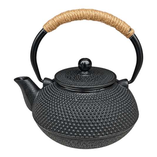 Cast Iron Teapot 600 ml - Black, transparent background