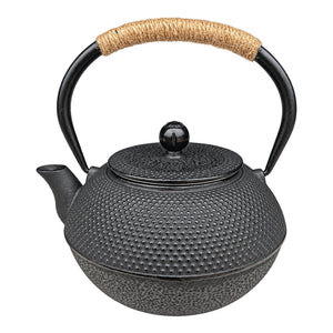 Cast Iron Teapot 1200 ml - Black, white background