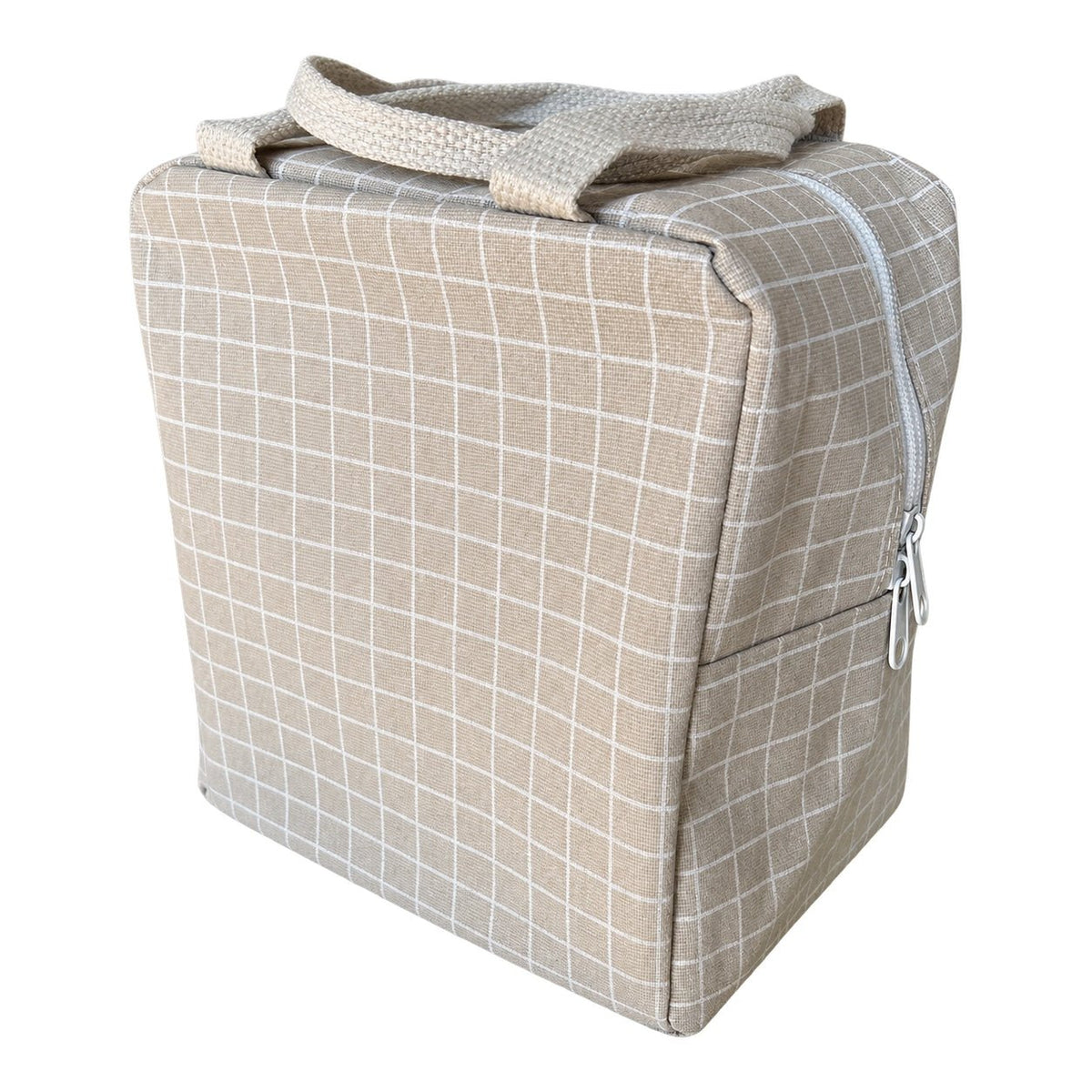 Checkered lunch bag product on white background