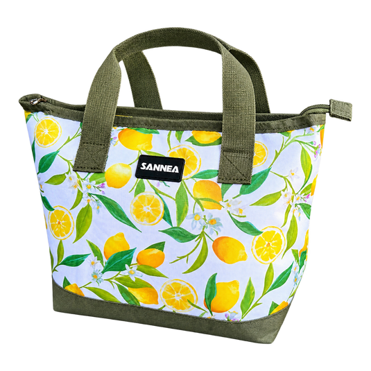 Lemon coolbag product on transparent background