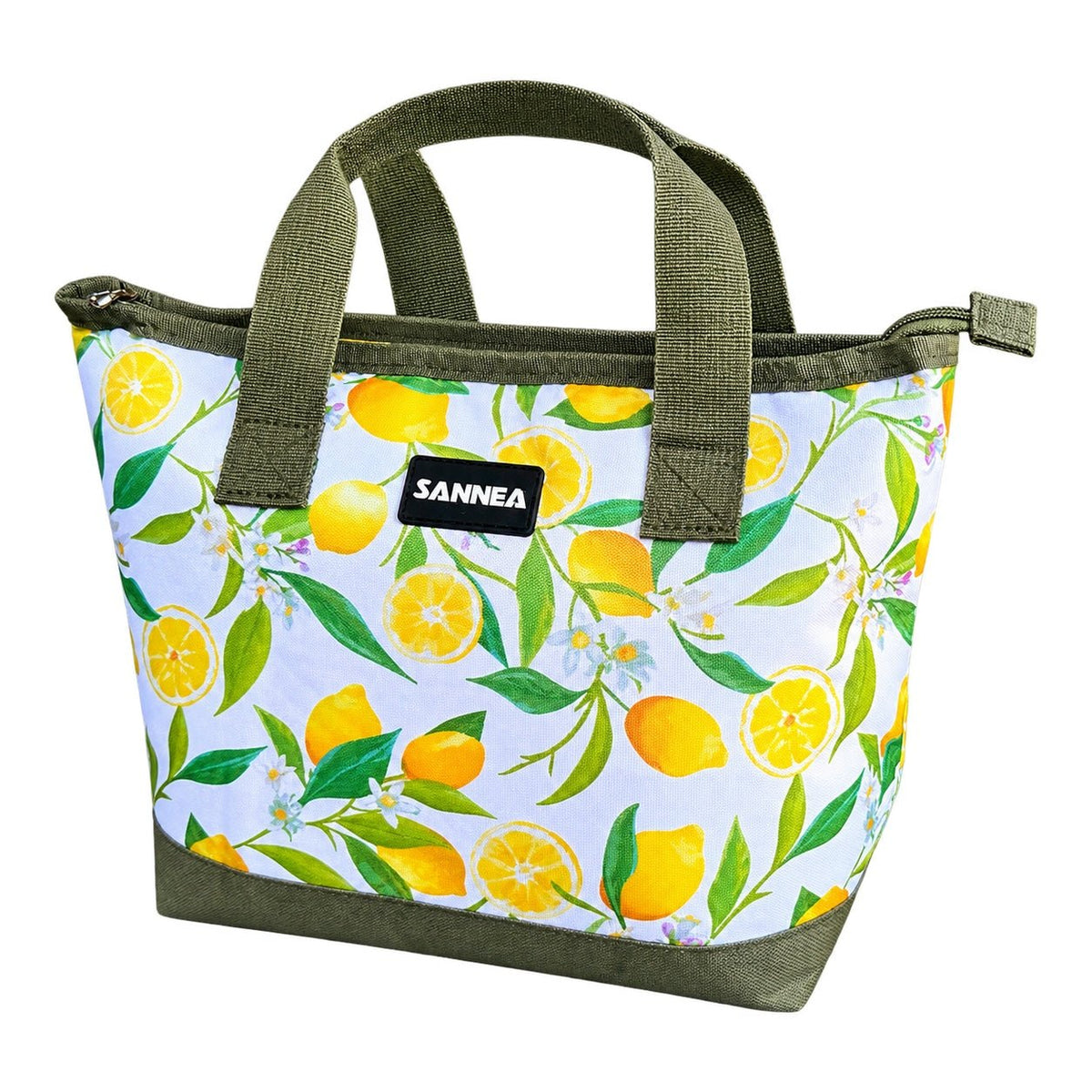 Lemon coolbag product on white background