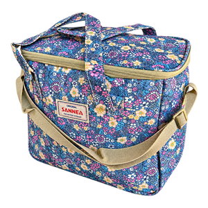 Yellow flower coolbag product on transparent background