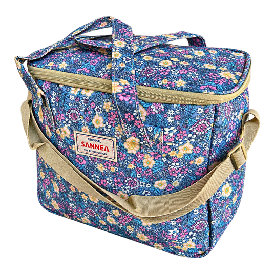 Yellow flower coolbag product on transparent background