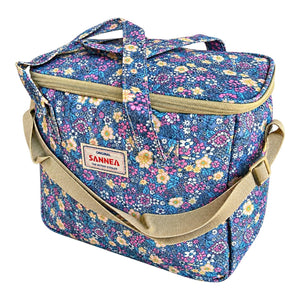 Yellow flower coolbag product on white background