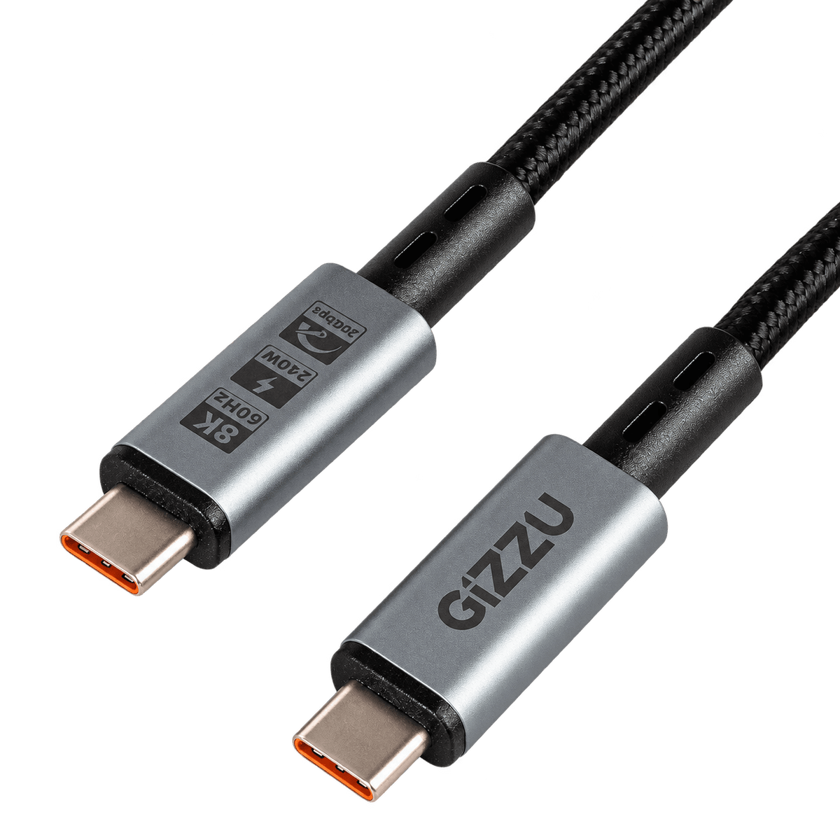 GIZZU Type-C 2m Cable — transparent background