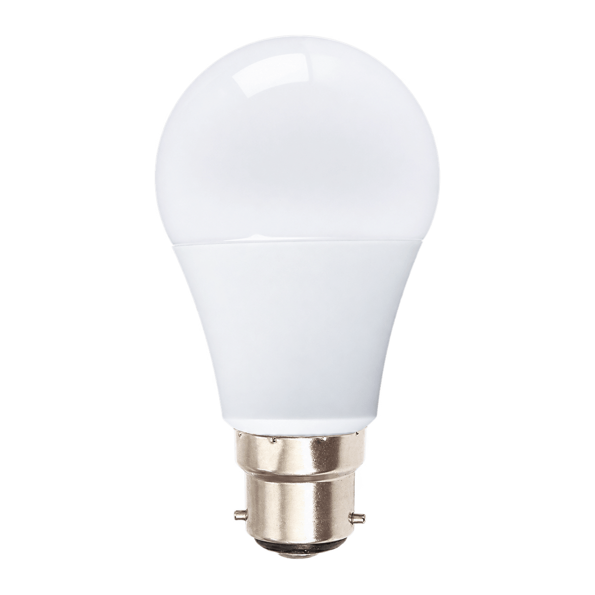 9W Frosted A60 LED Bulb — transparent background