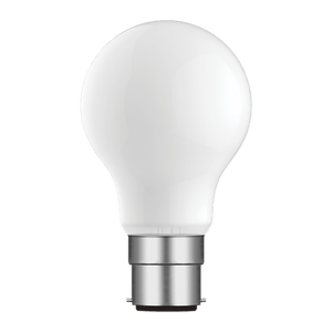 6.5W Opal Glass A60 LED Bulb — transparent background