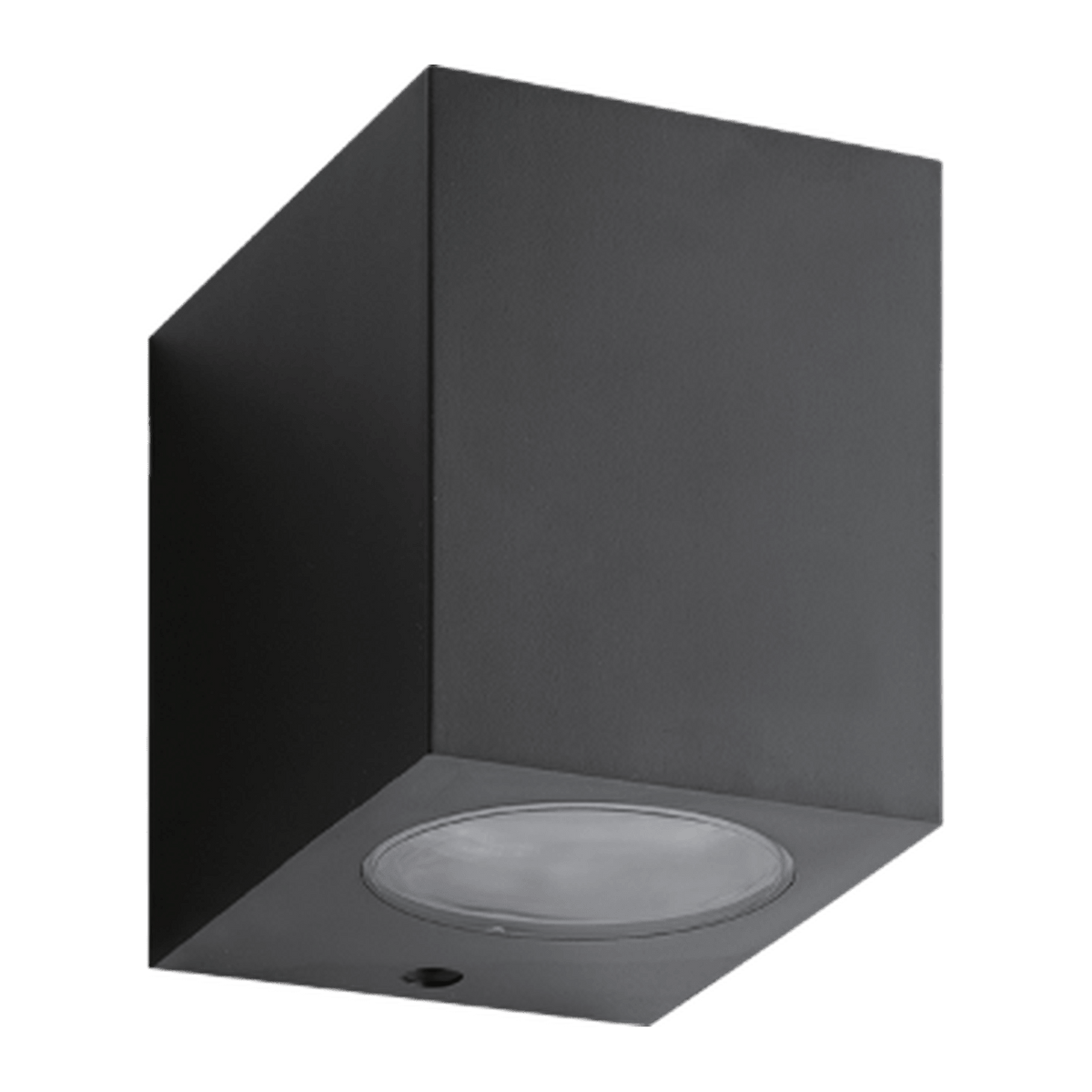 GU10 LED Wall Downlight Holder, Black — transparent background