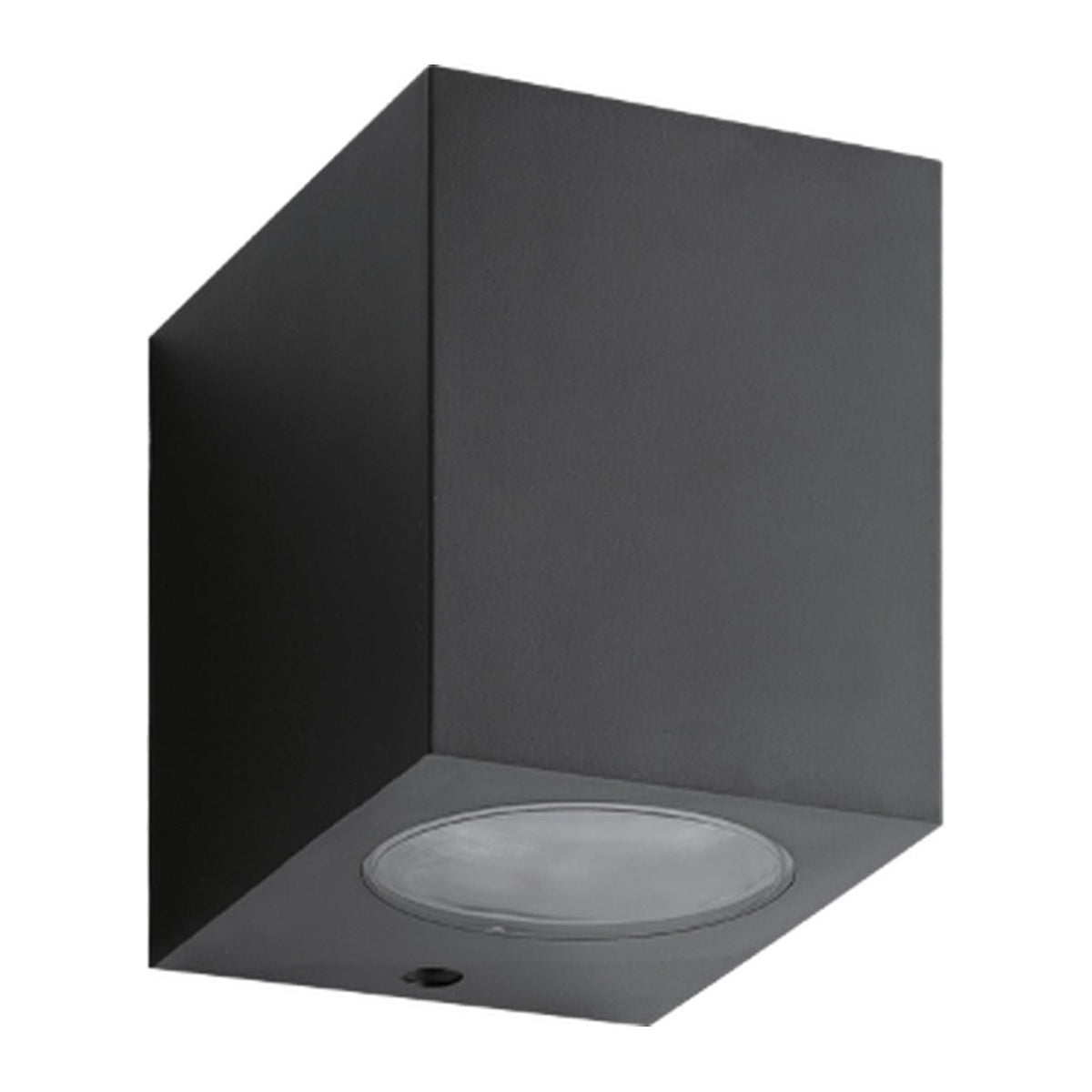 GU10 LED Wall Downlight Holder, Black — white background