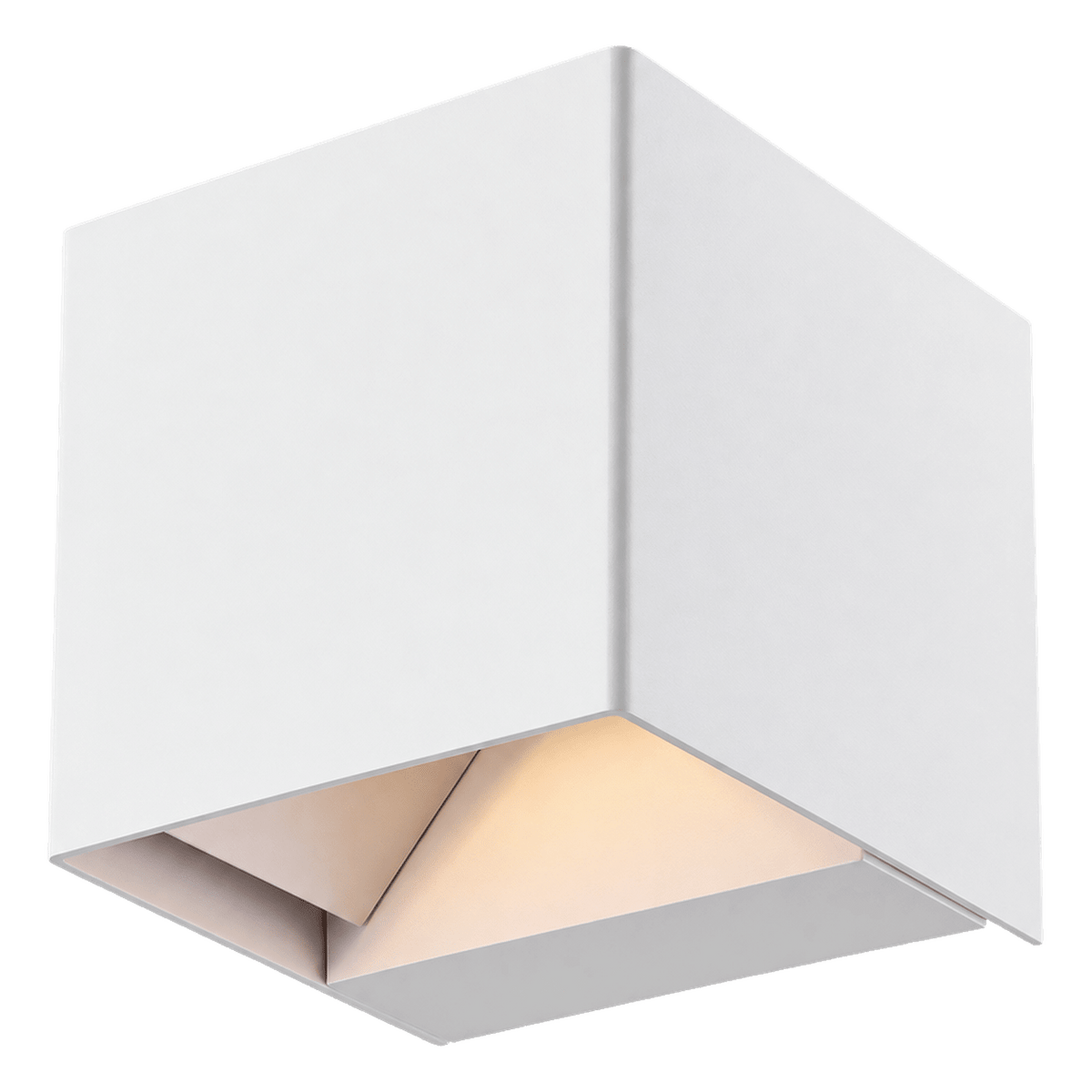 Transparent 1254 by 1254 cutout of the white Split up and down wall light