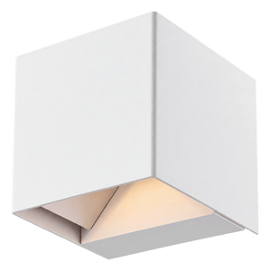 Transparent 1254 by 1254 cutout of the white Split up and down wall light