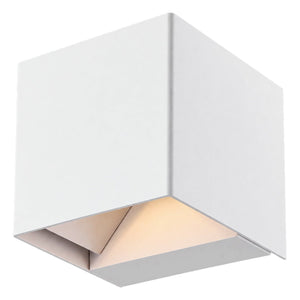 White background 1254 by 1254 image of the white Split up and down wall light