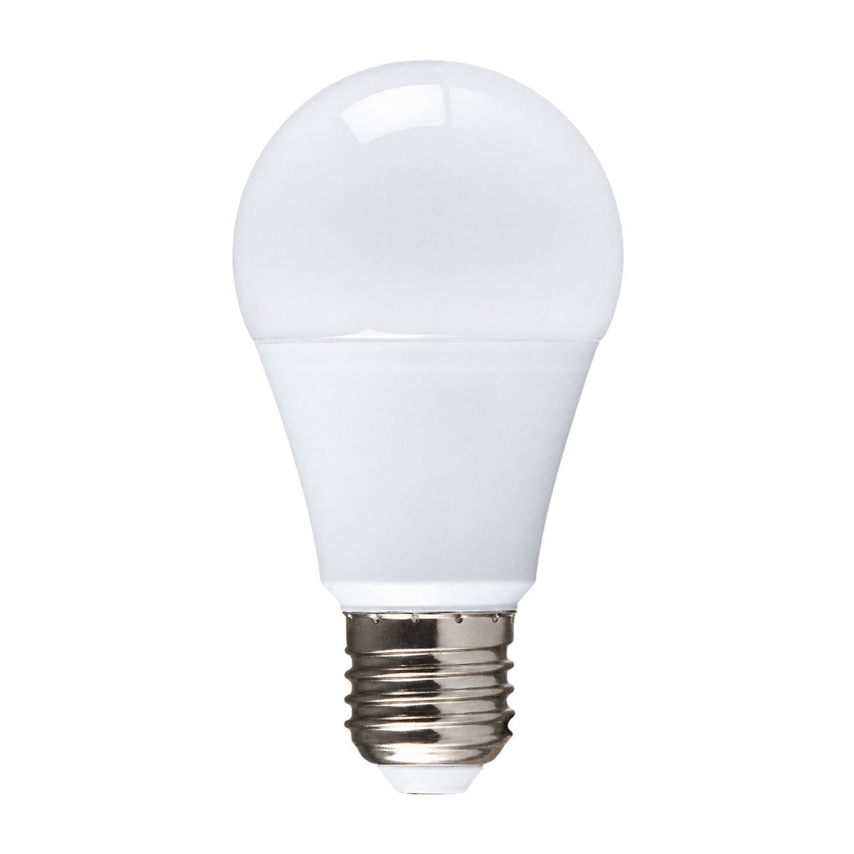9W Frosted A60 LED Bulb, E27, 6500K Daylight — white background